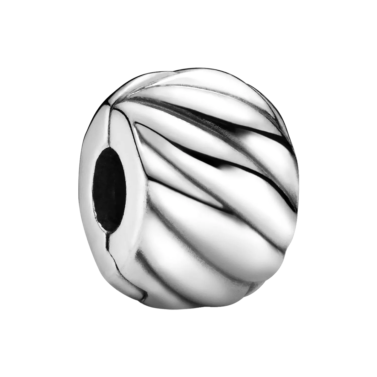 Pandora Moments Polierter Gefiederter Clip-Charm
