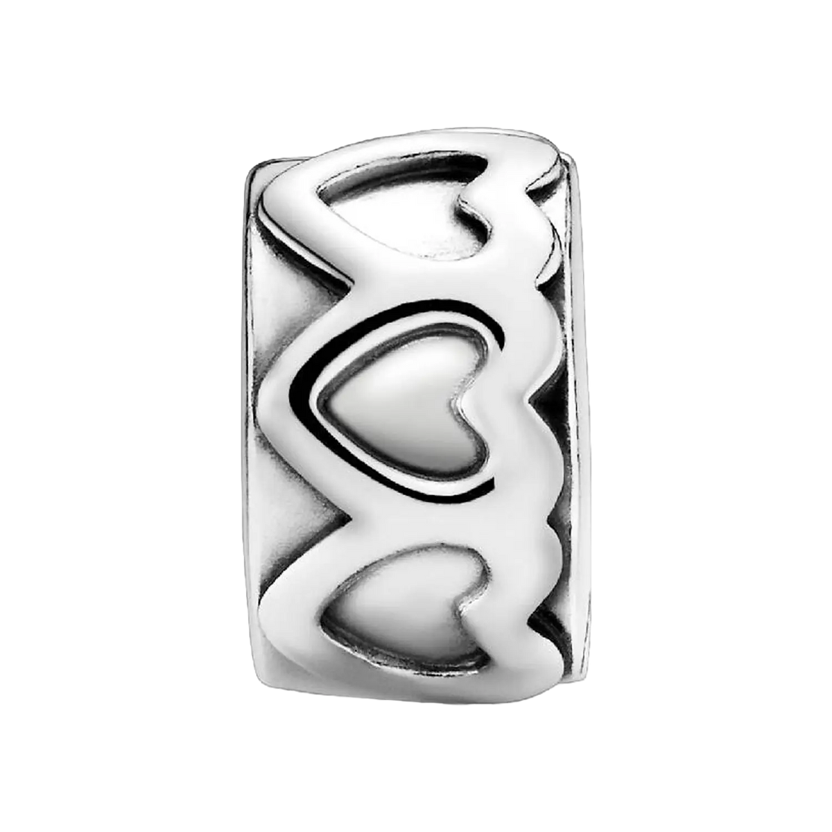 Pandora Moments Gereihte Herzen Clip-Charm