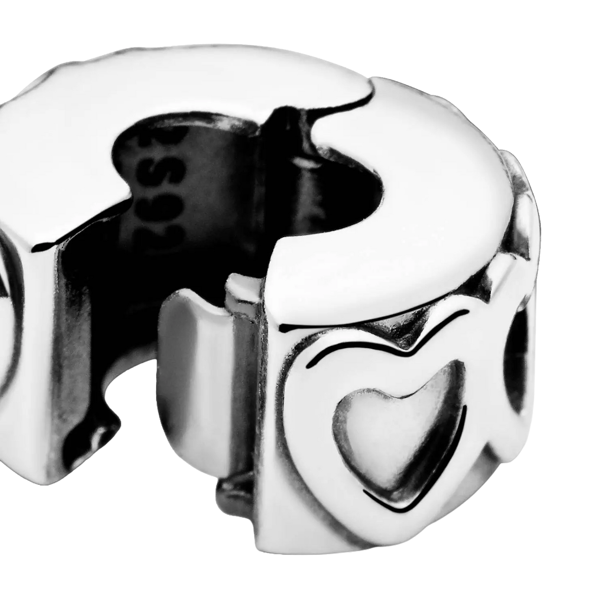 Pandora Moments Gereihte Herzen Clip-Charm