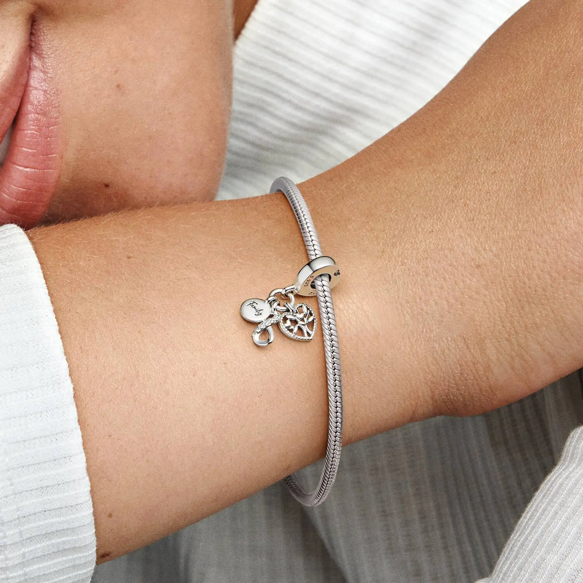 Pandora Moments Family Infinity Triple Charm-Anhänger