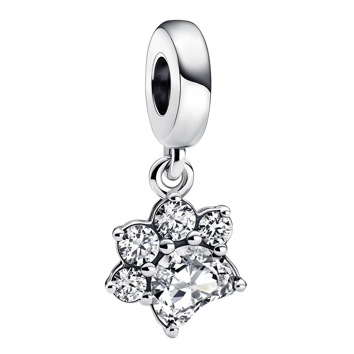 Pandora Moments Funkelnder Pfotenabdruck Charm-Anhänger