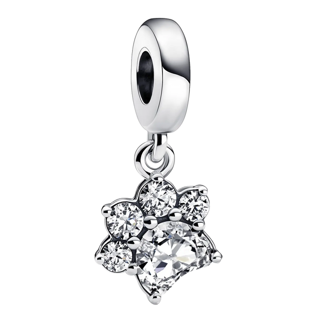 Pandora Moments Funkelnder Pfotenabdruck Charm-Anhänger