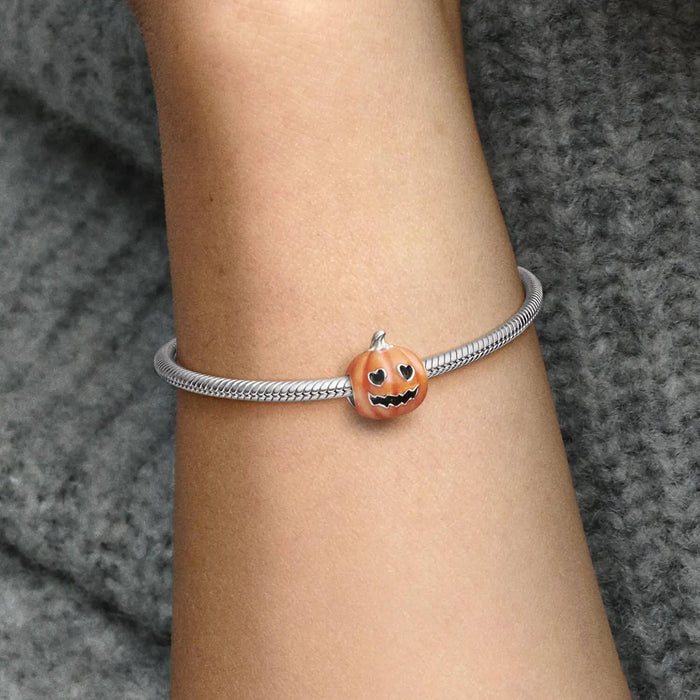 Pandora Moments Im Dunkeln leuchtender Gruseliger Kürbis Charm