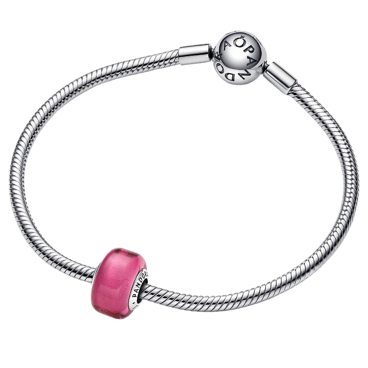 Pandora Moments Rosafarbenes Murano-Glas Mini-Charm