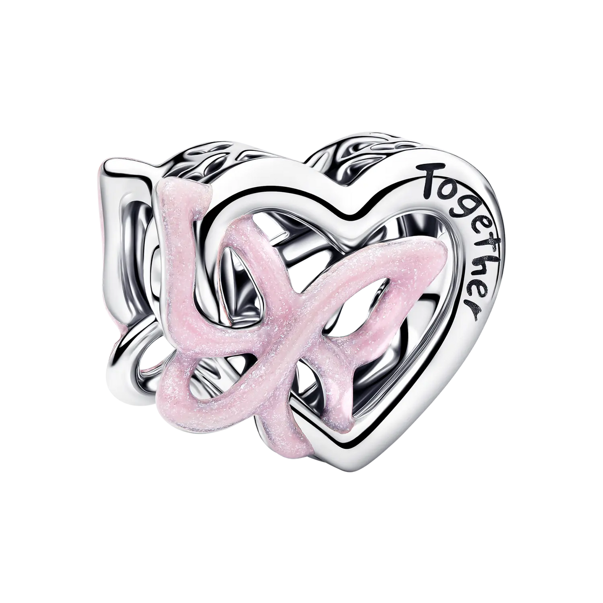 Pandora Moments Verschlungenes Herz und Schmetterling Charm