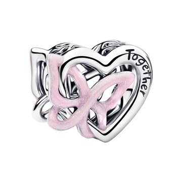 Pandora Moments Verschlungenes Herz und Schmetterling Charm