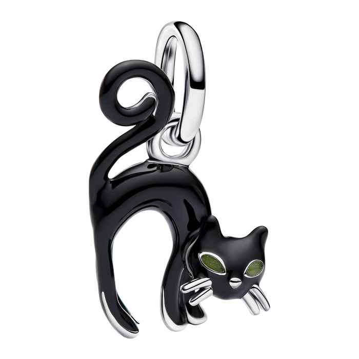Pandora Schwarze Katze Charm-Anhänger
