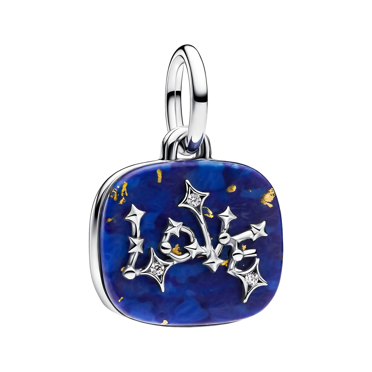 Pandora Moments Blaues Liebes-Sternbild Charm-Anhänger