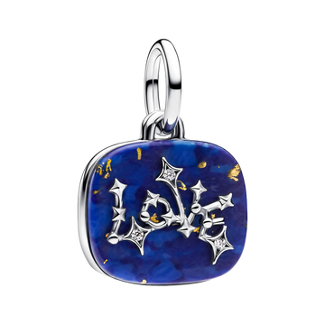 Pandora Moments Blaues Liebes-Sternbild Charm-Anhänger