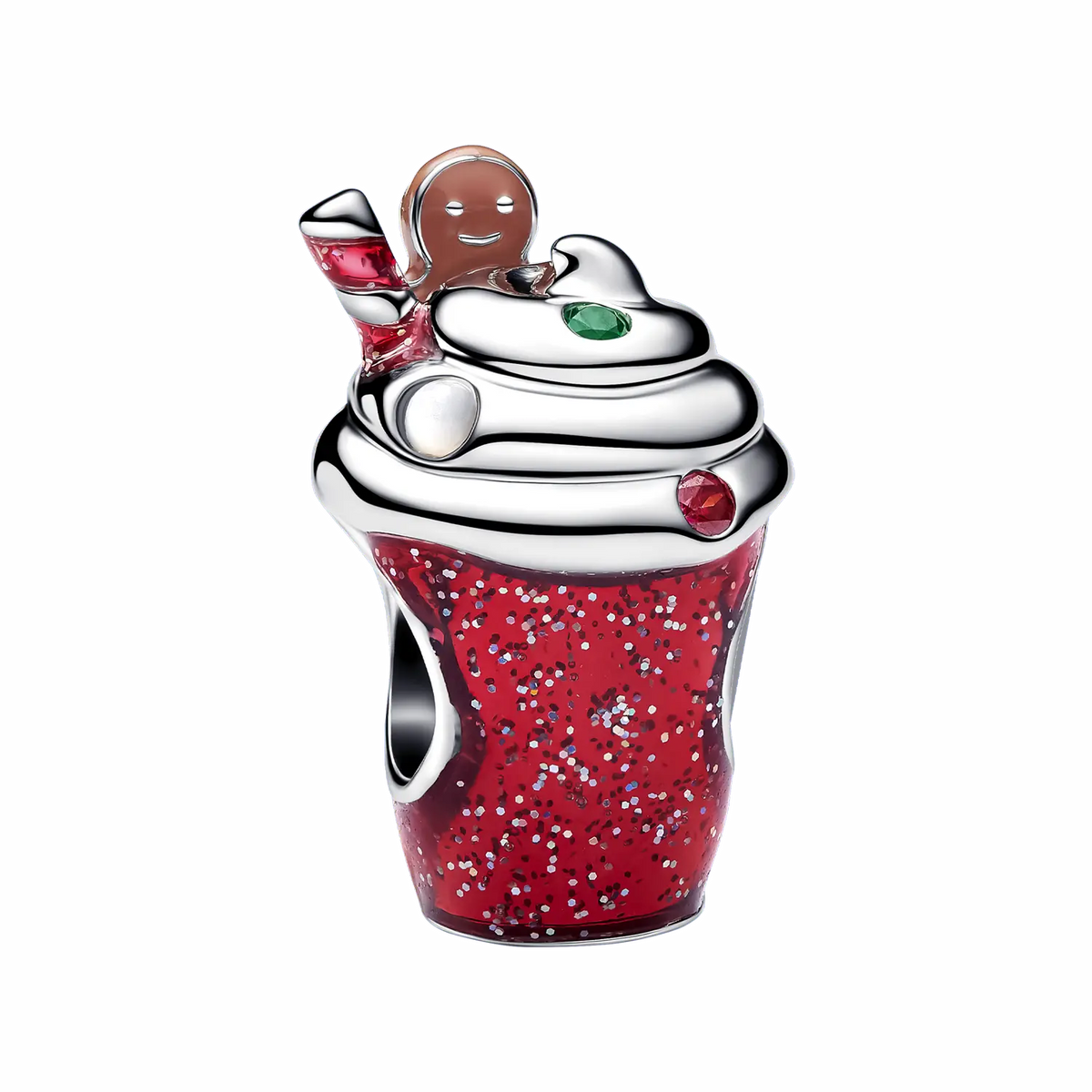 Pandora Moments Weihnachtsgetränk Charm mit Lebkuchenmann