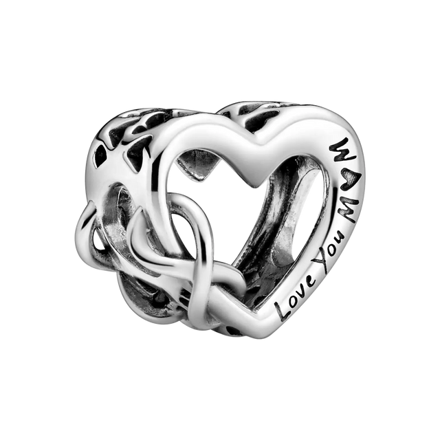 Pandora Moments Love You Mum Unendlichkeits-Herz Charm