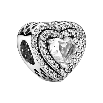 Pandora Moments Funkelndes erhabenes Herz Charm