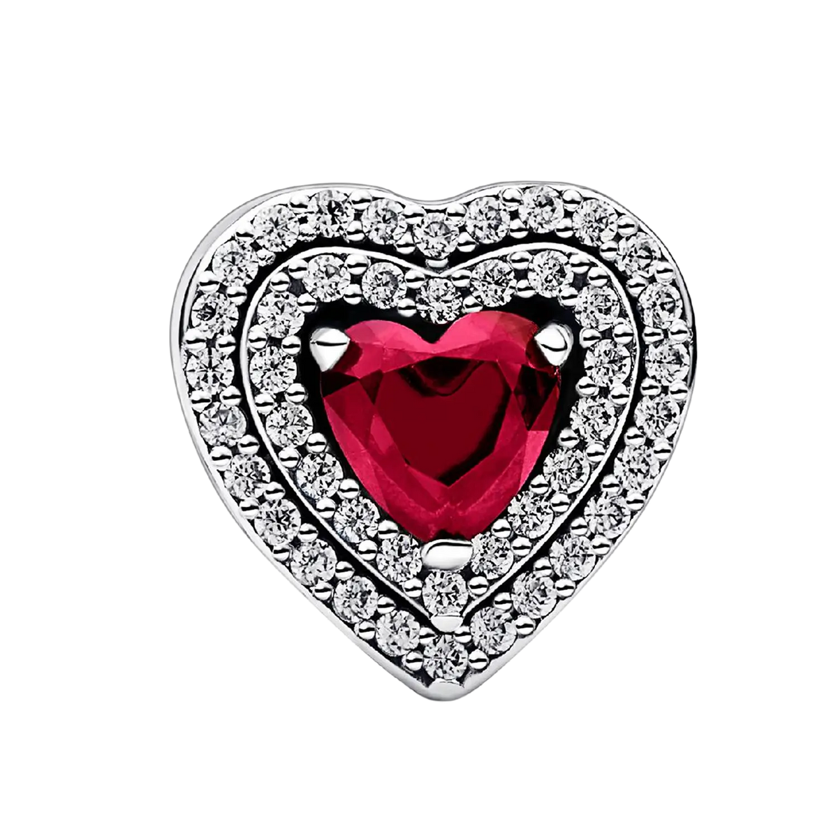 Pandora Moments Funkelndes mehrstufiges Herz Charm