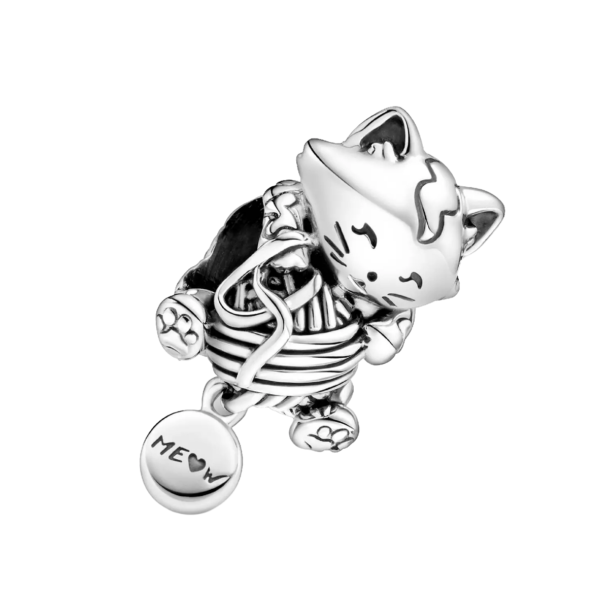 Pandora Kätzchen & Garnknäuel Charm