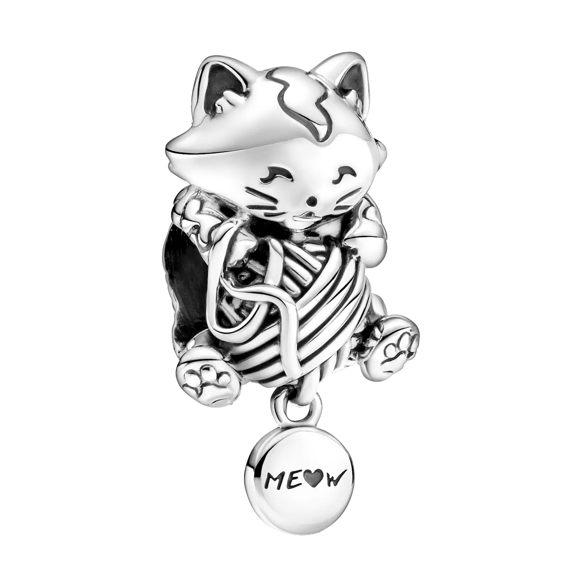 Pandora Kätzchen & Garnknäuel Charm