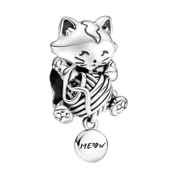 Pandora Kätzchen & Garnknäuel Charm