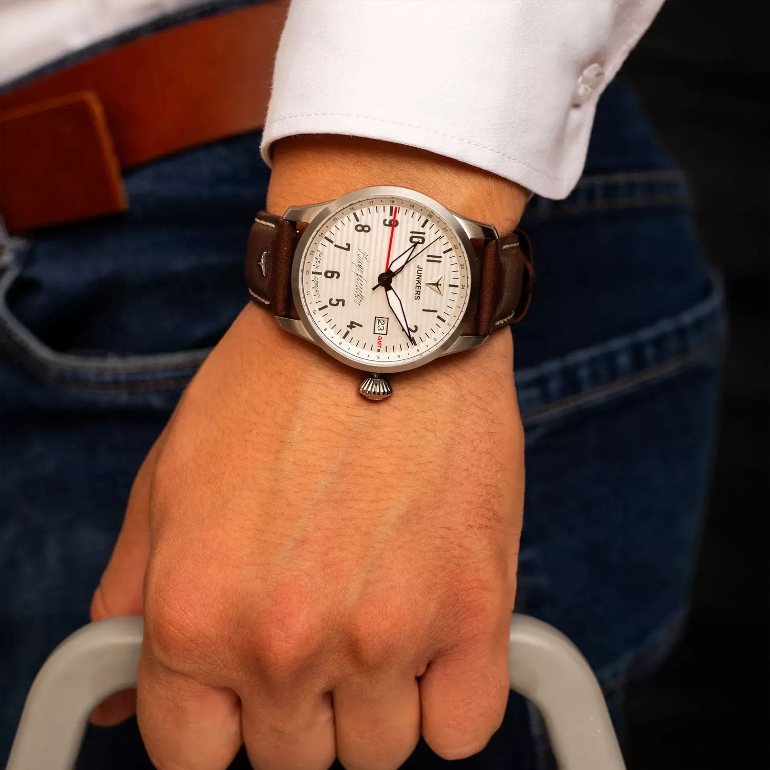 Junkers Herrenuhr Hugo Junkers GMT Flieger Automatik