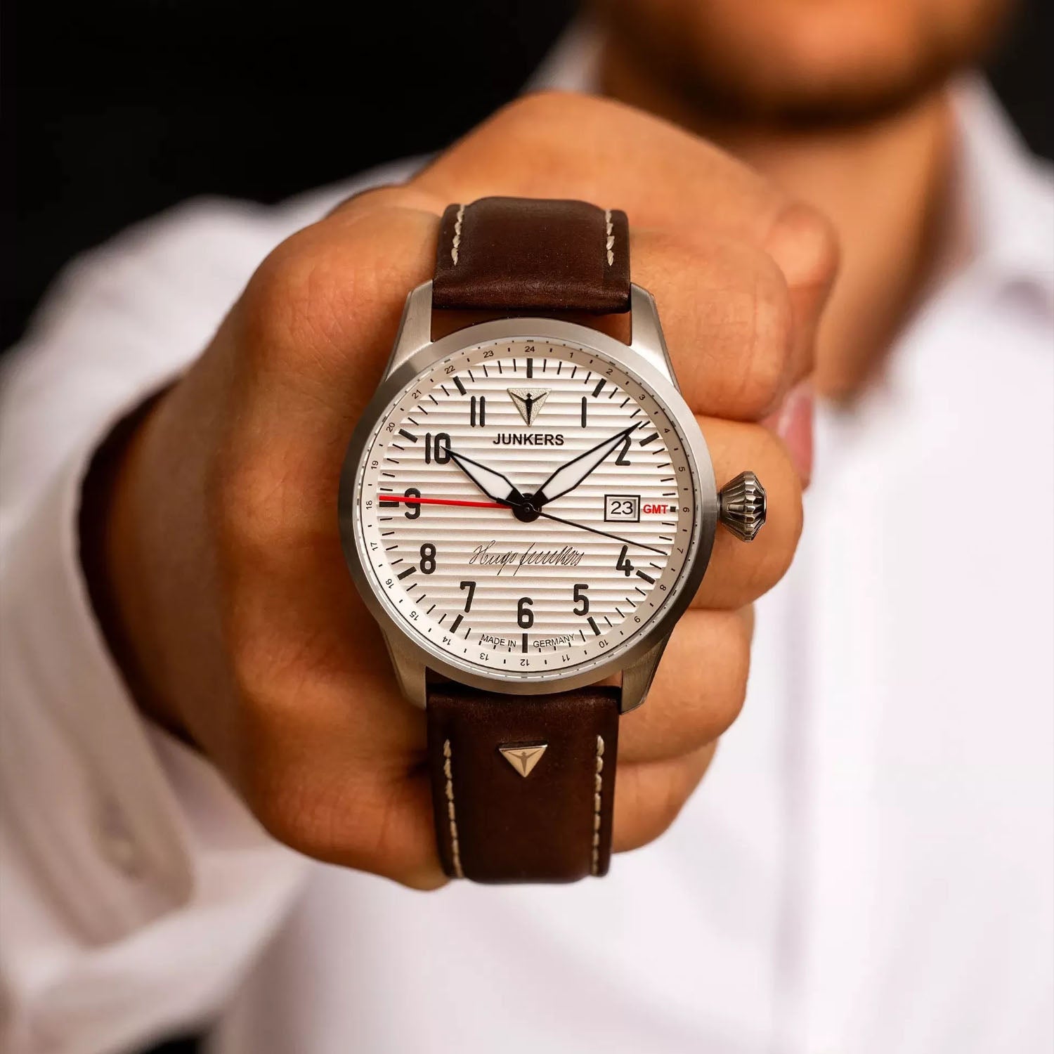 Junkers Herrenuhr Hugo Junkers GMT Flieger Automatik