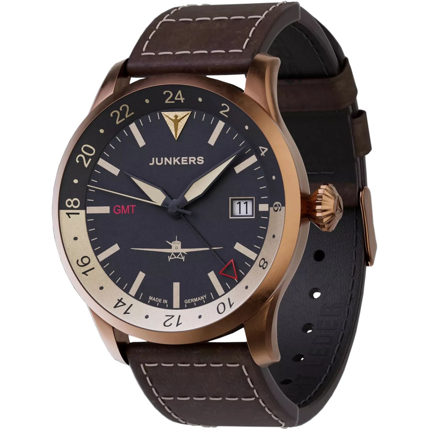 Junkers Herrenuhr Flieger GMT Automatik