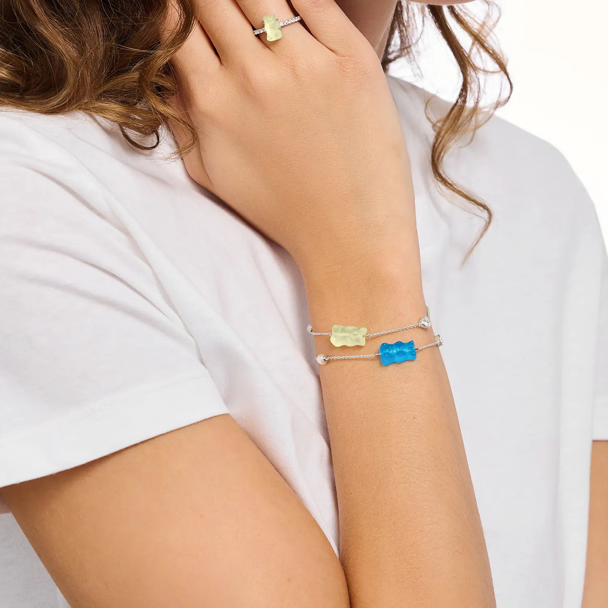 Thomas Sabo Armband mit blauem Goldbären