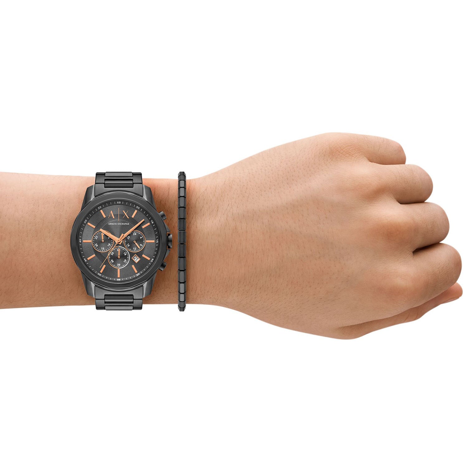ARMANI EXCHANGE Herrenuhr Banks Chronograph Set