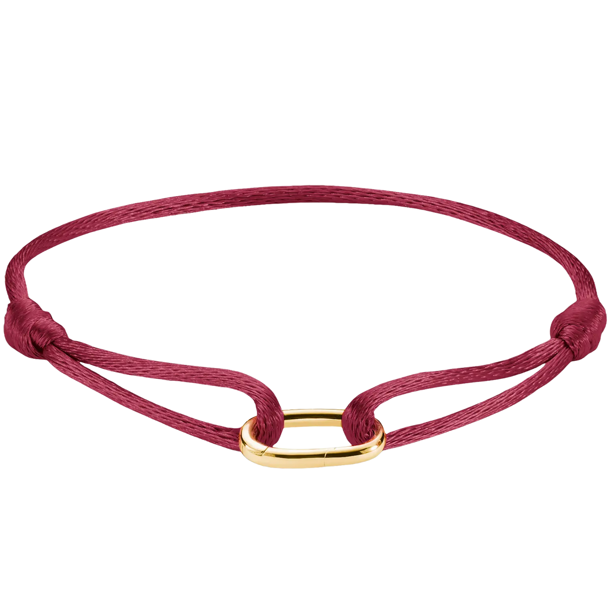 Thomas Sabo Charm-Textilarmband rot Connect 18k Vergoldung