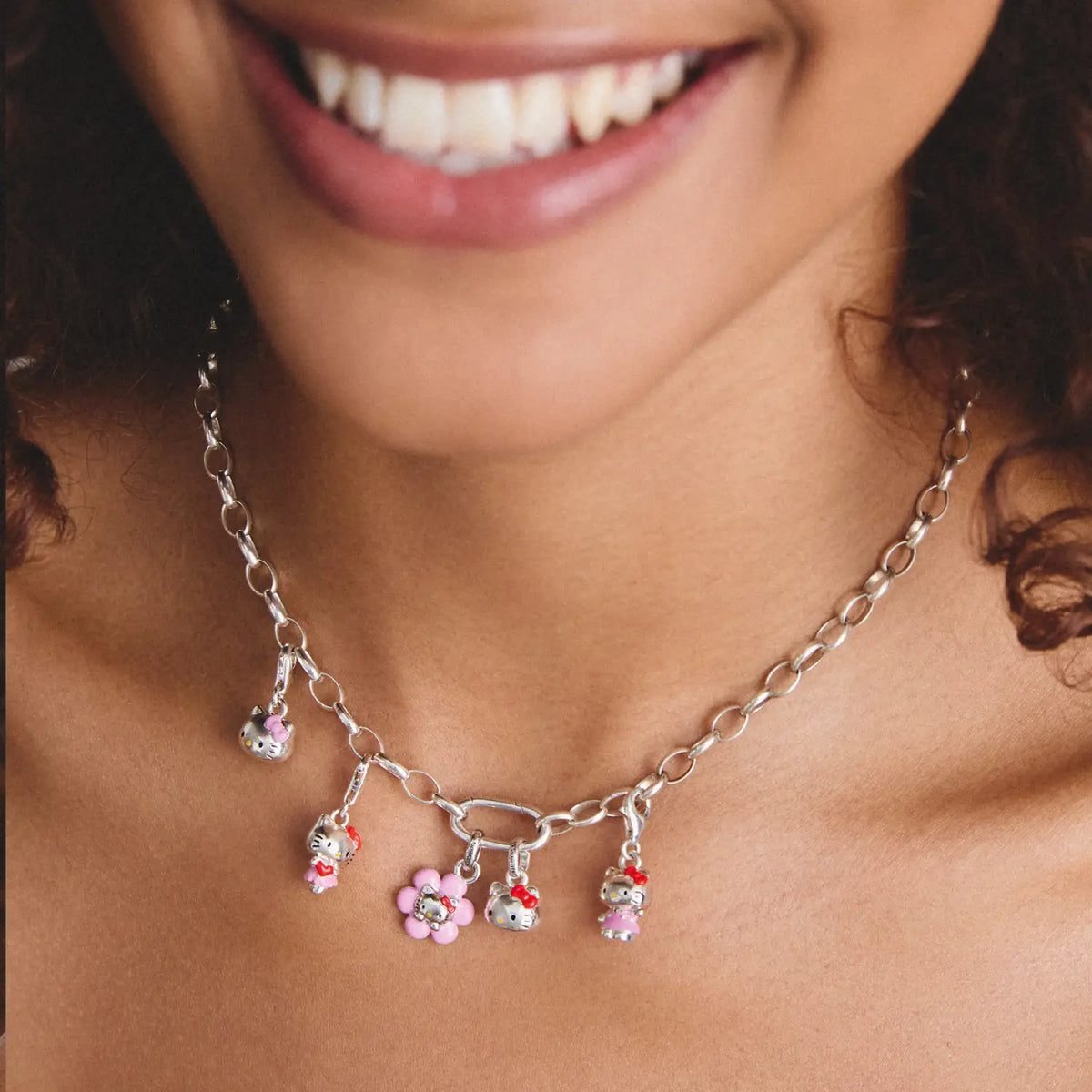 Thomas Sabo Hello Kitty Charm Pinke Blume – Connect