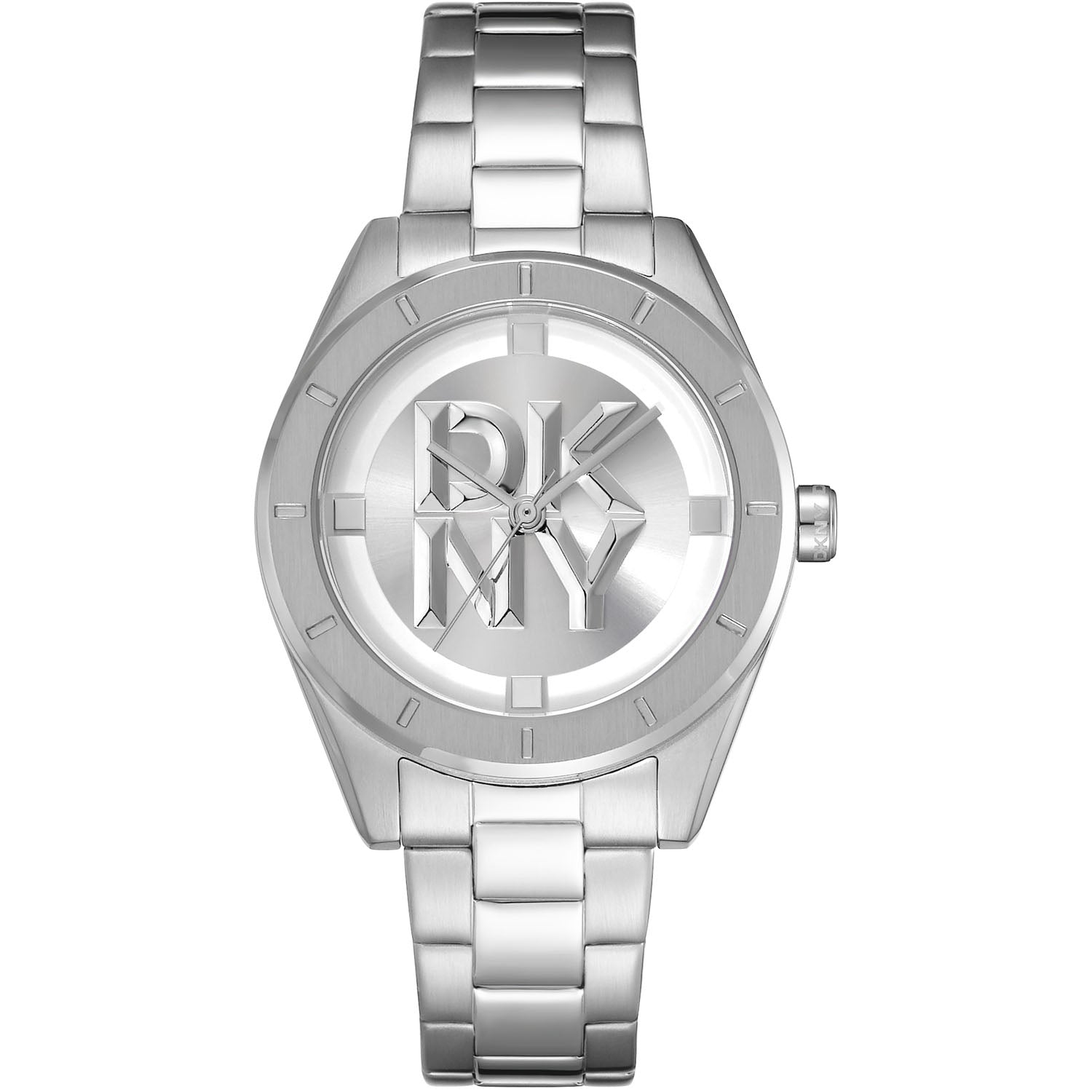DKNY Damenuhr Chambers Midi Silver