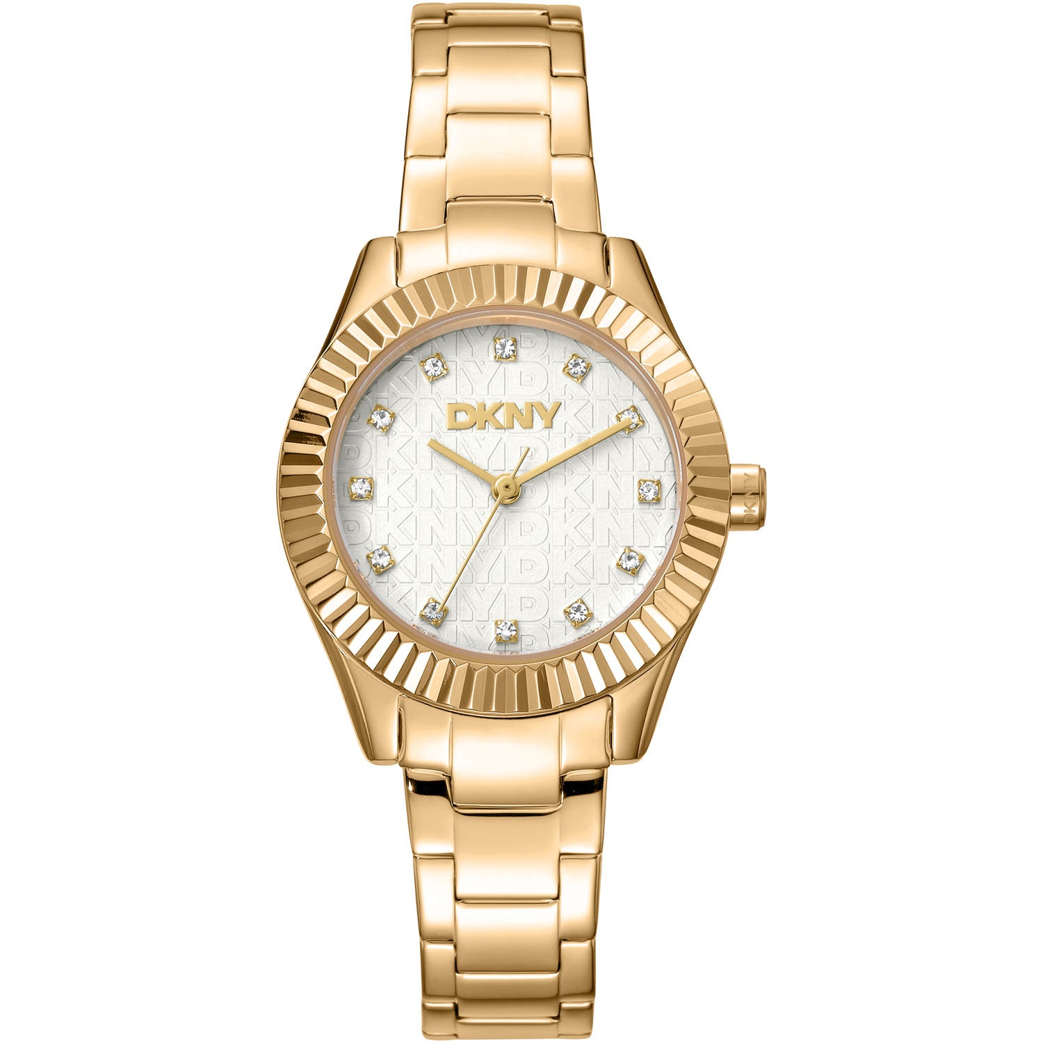 DKNY Damenuhr Chambers Glitz Gold