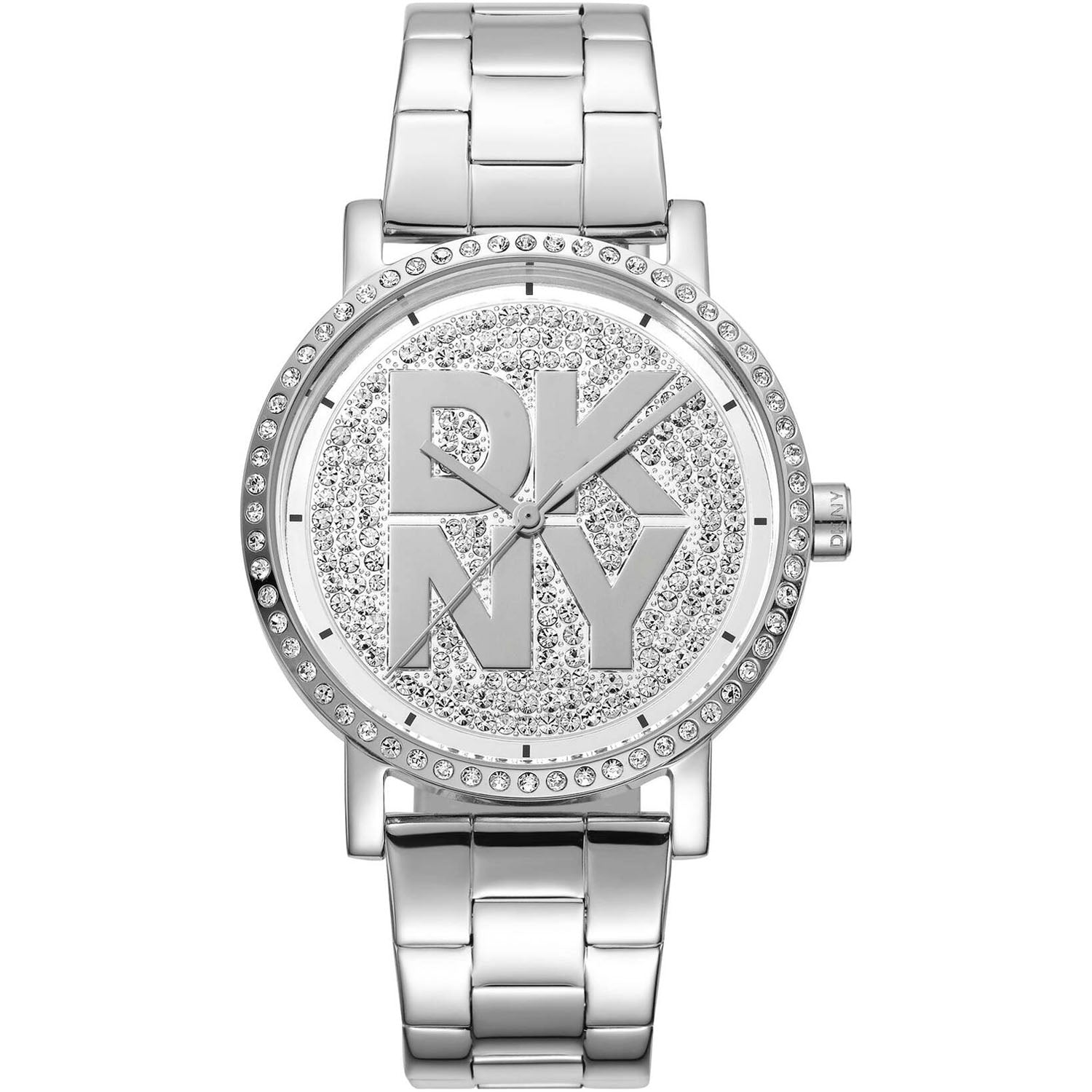 DKNY Damenuhr Soho Logo Silver