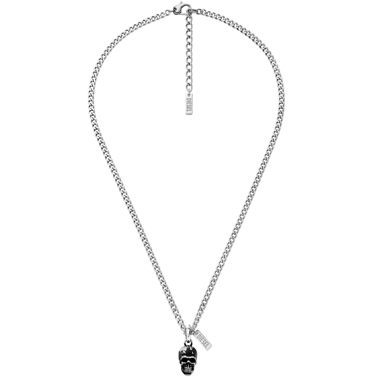 DIESEL Herrenkette Pendant Totenkopf