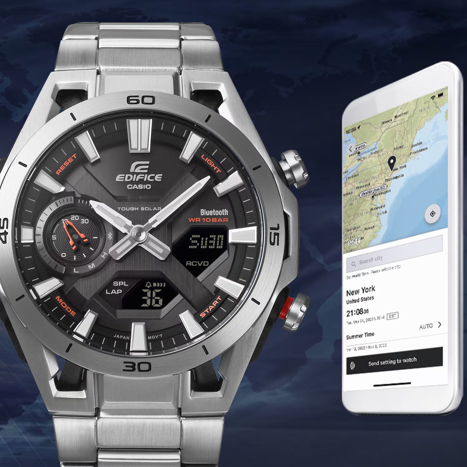 CASIO EDIFICE SOSPENSIONE Bluetooth® Herrenuhr