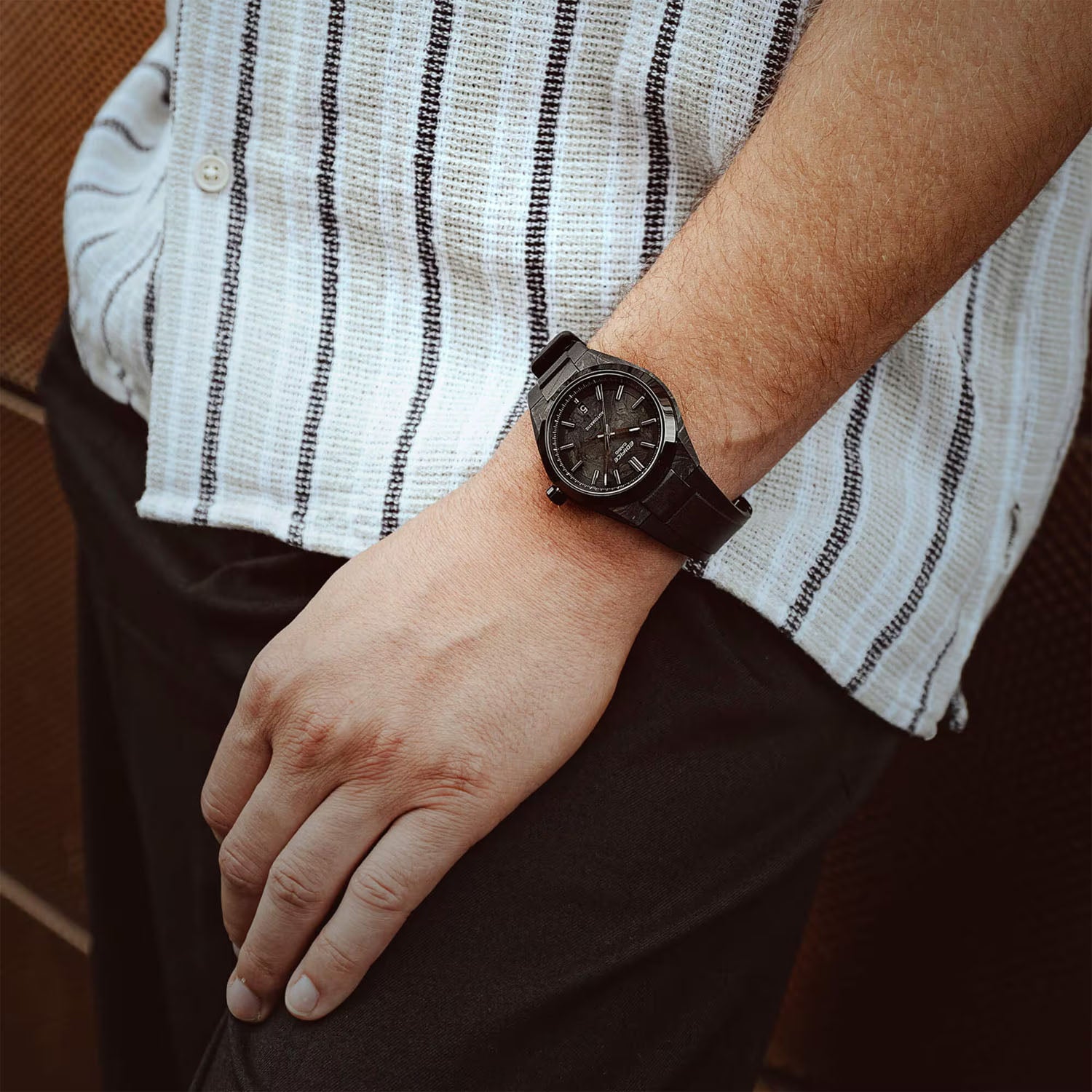 CASIO EDIFICE Carbon Automatik Herrenuhr