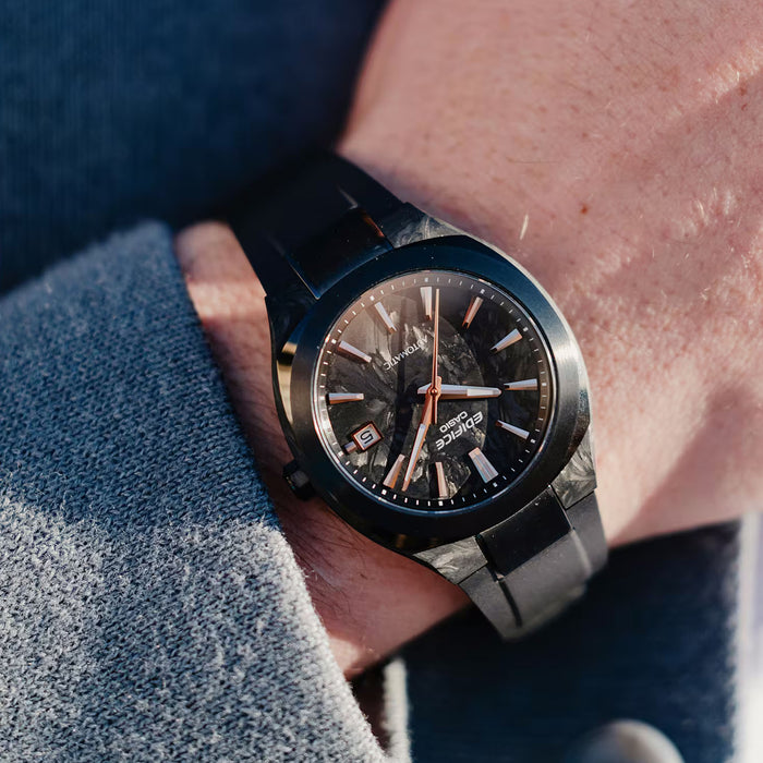 CASIO EDIFICE Automatik EFK-200 Carbon Herrenuhr