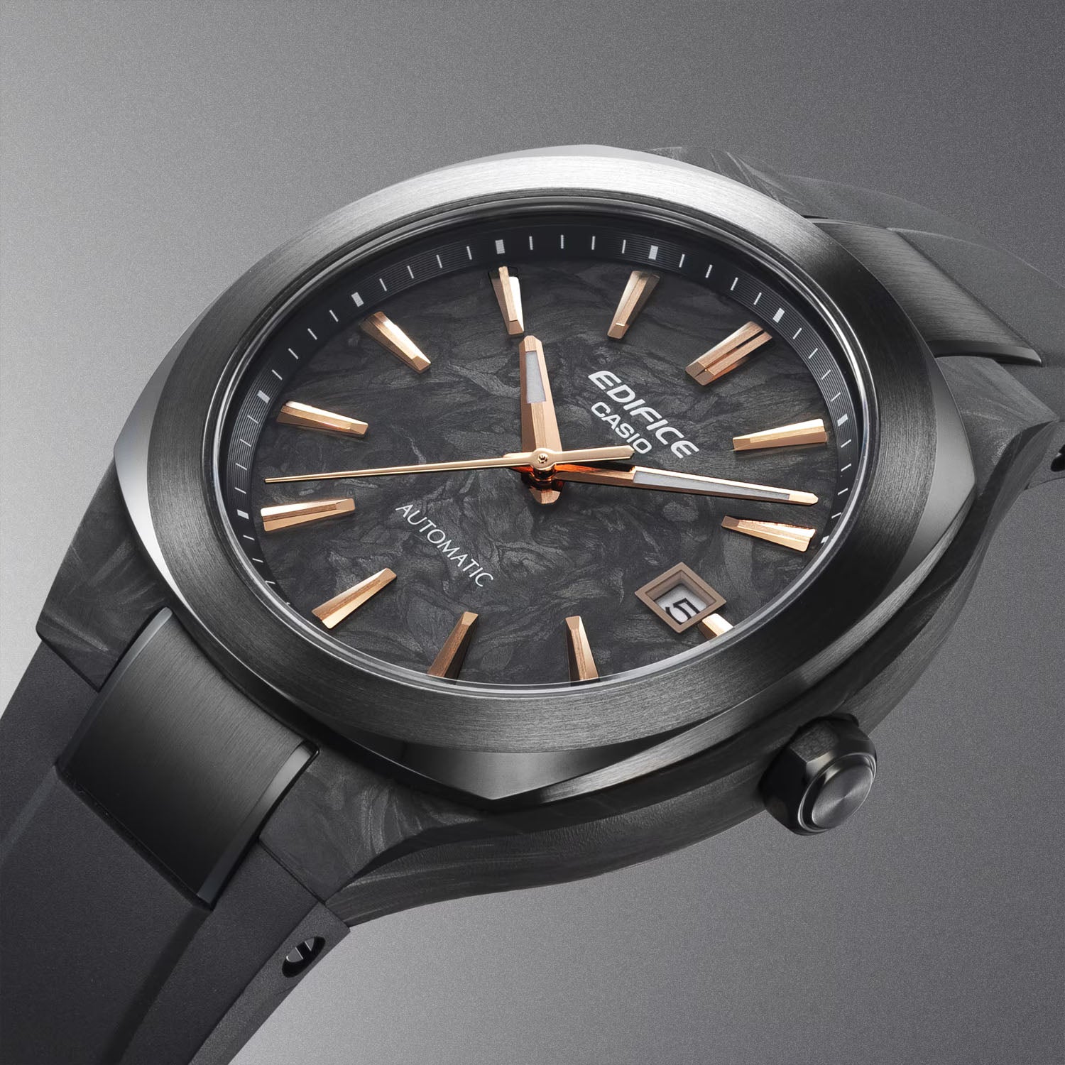 CASIO EDIFICE Automatik EFK-200 Carbon Herrenuhr