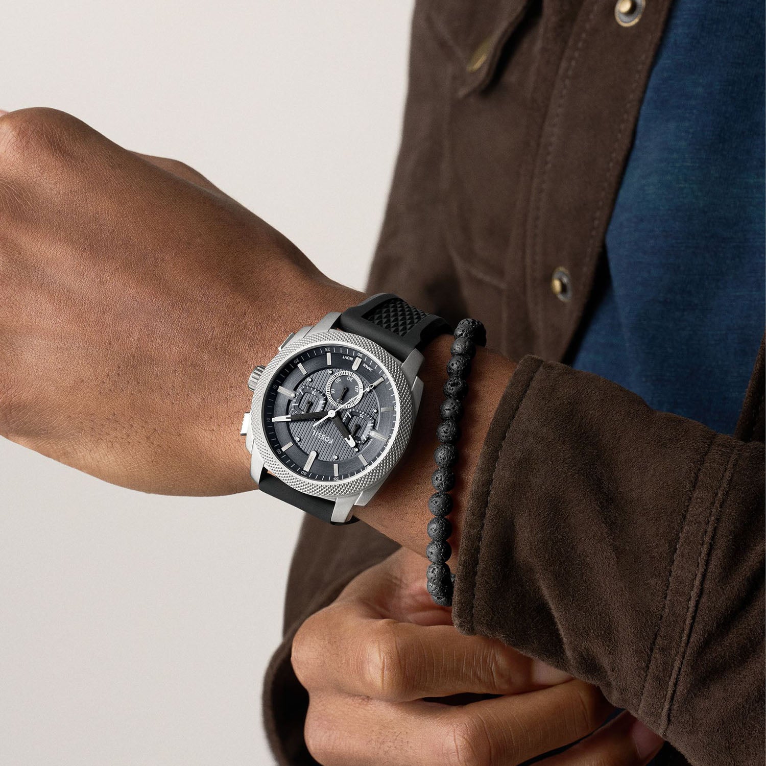 Fossil Herrenuhr Machine Chronograph Holiday Set