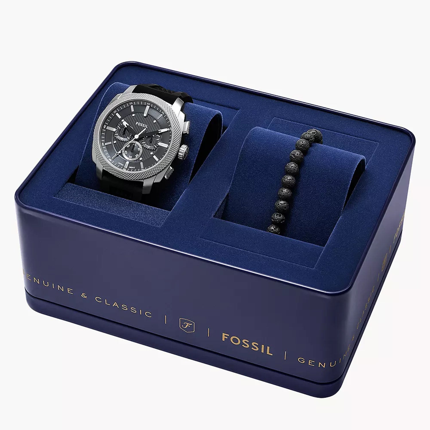 Fossil Herrenuhr Machine Chronograph Holiday Set