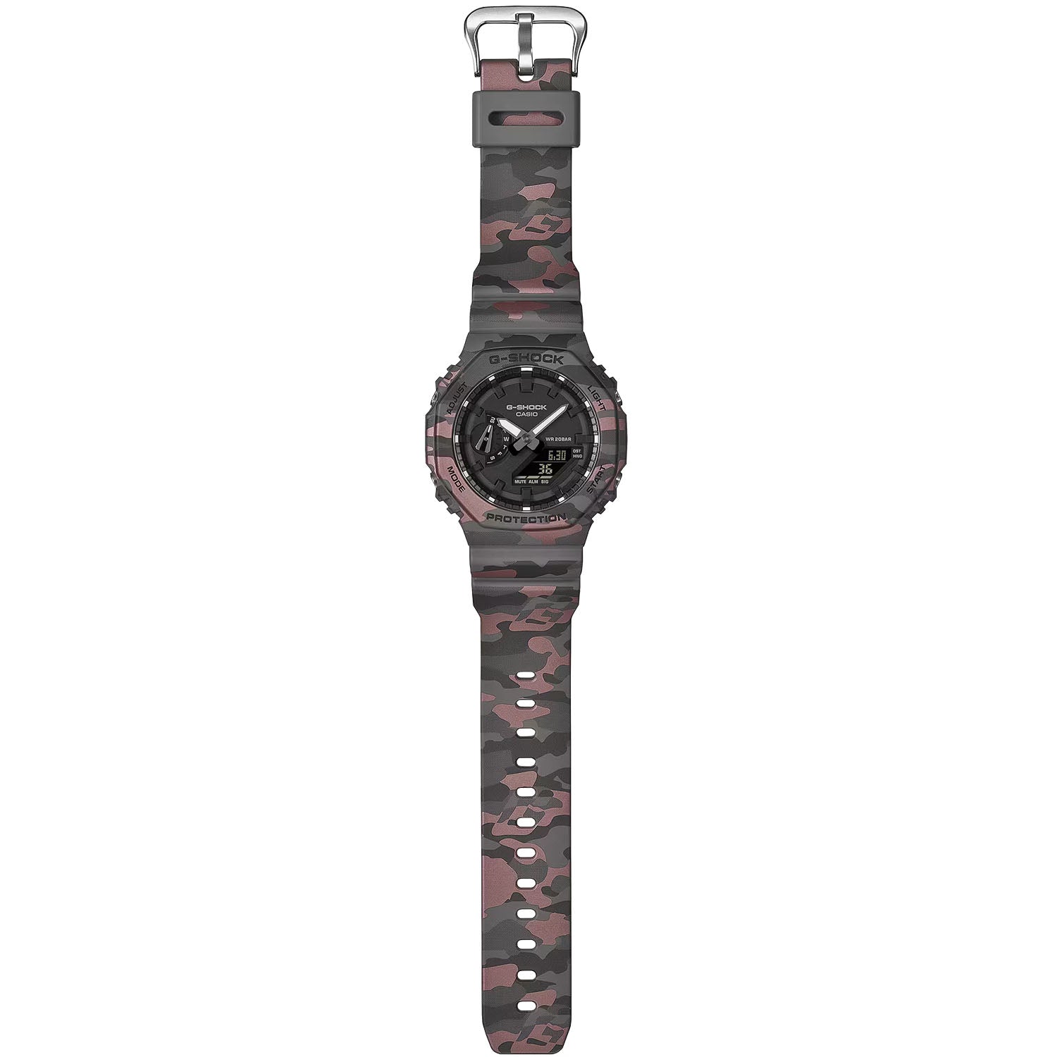 CASIO G-SHOCK GA-2100 Camouflage Herrenuhr
