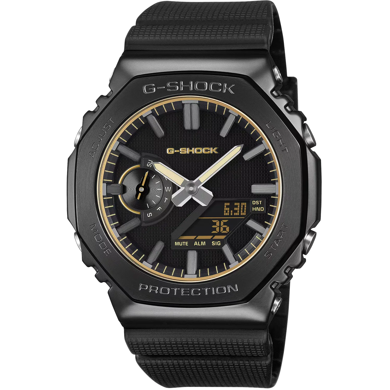 CASIO G-SHOCK STEEL LUXE BLACK GM-2100 Herrenuhr