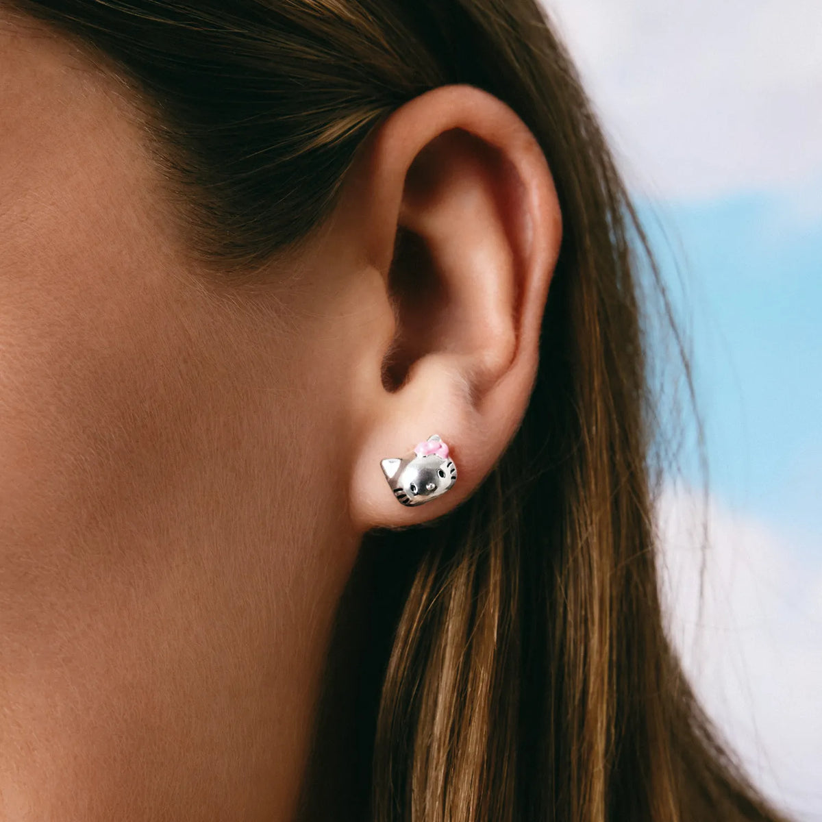 Thomas Sabo Hello Kitty Ohrstecker Pinke Schleife