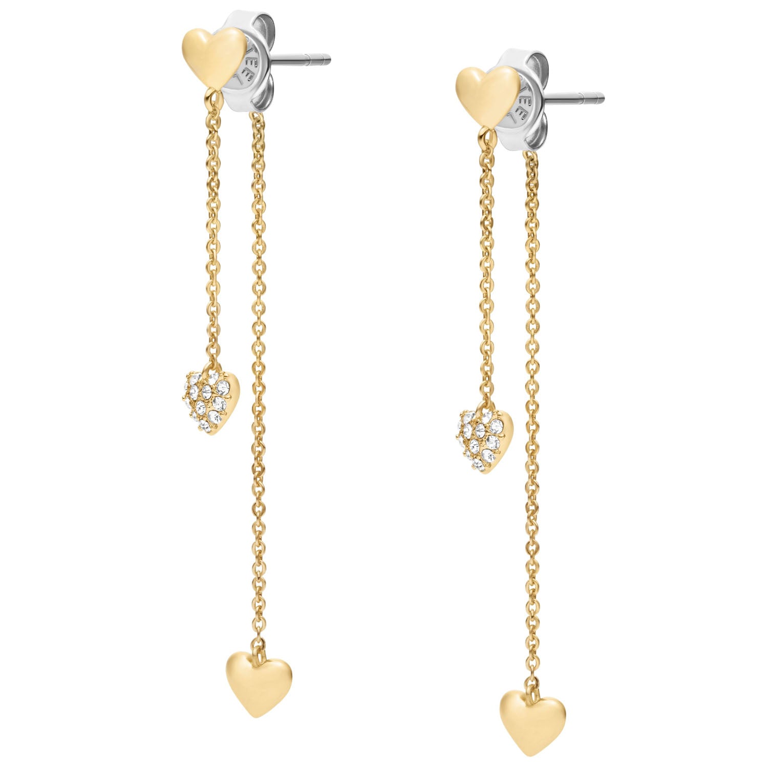 Fossil Damen Ohrringe Sutton Heartbeat