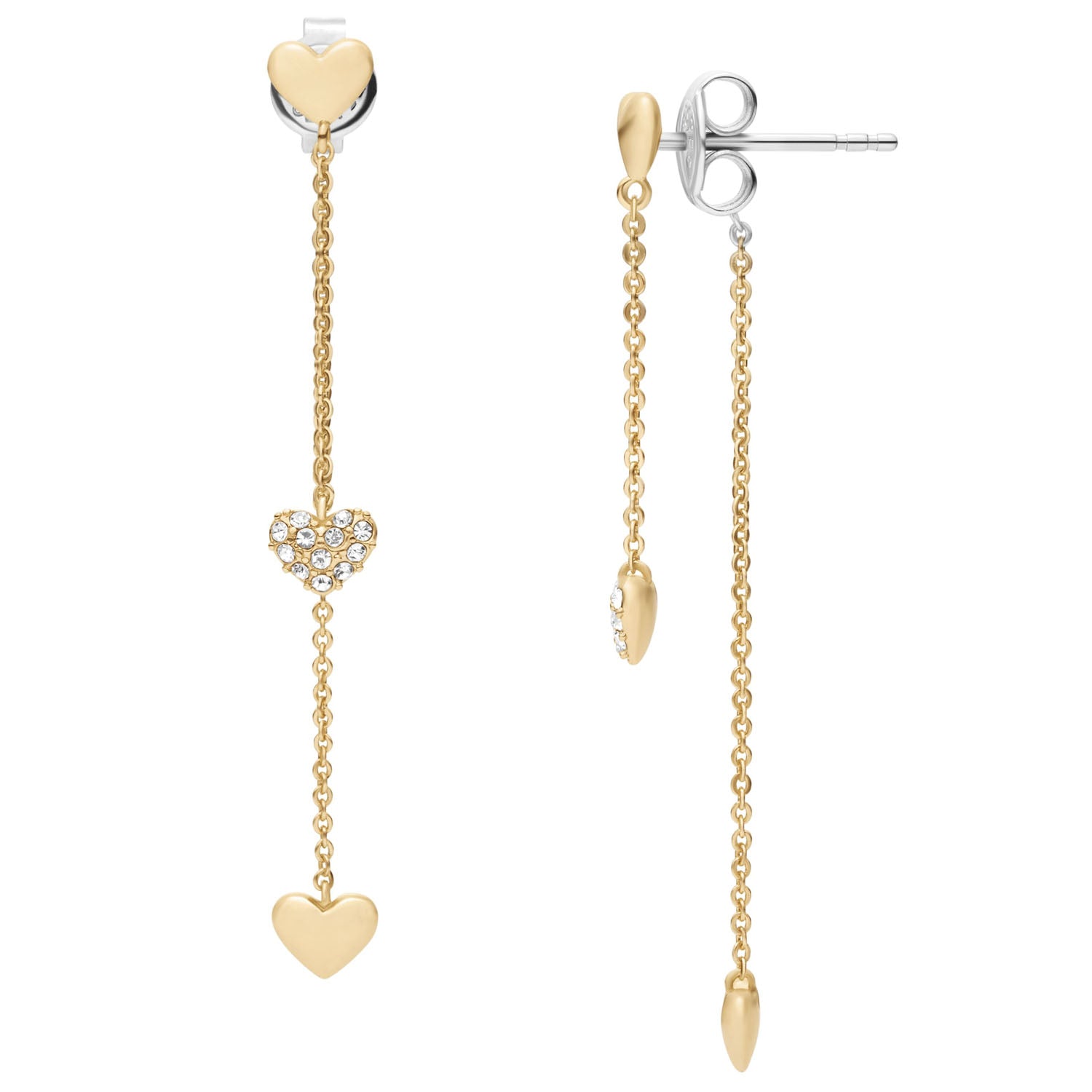 Fossil Damen Ohrringe Sutton Heartbeat