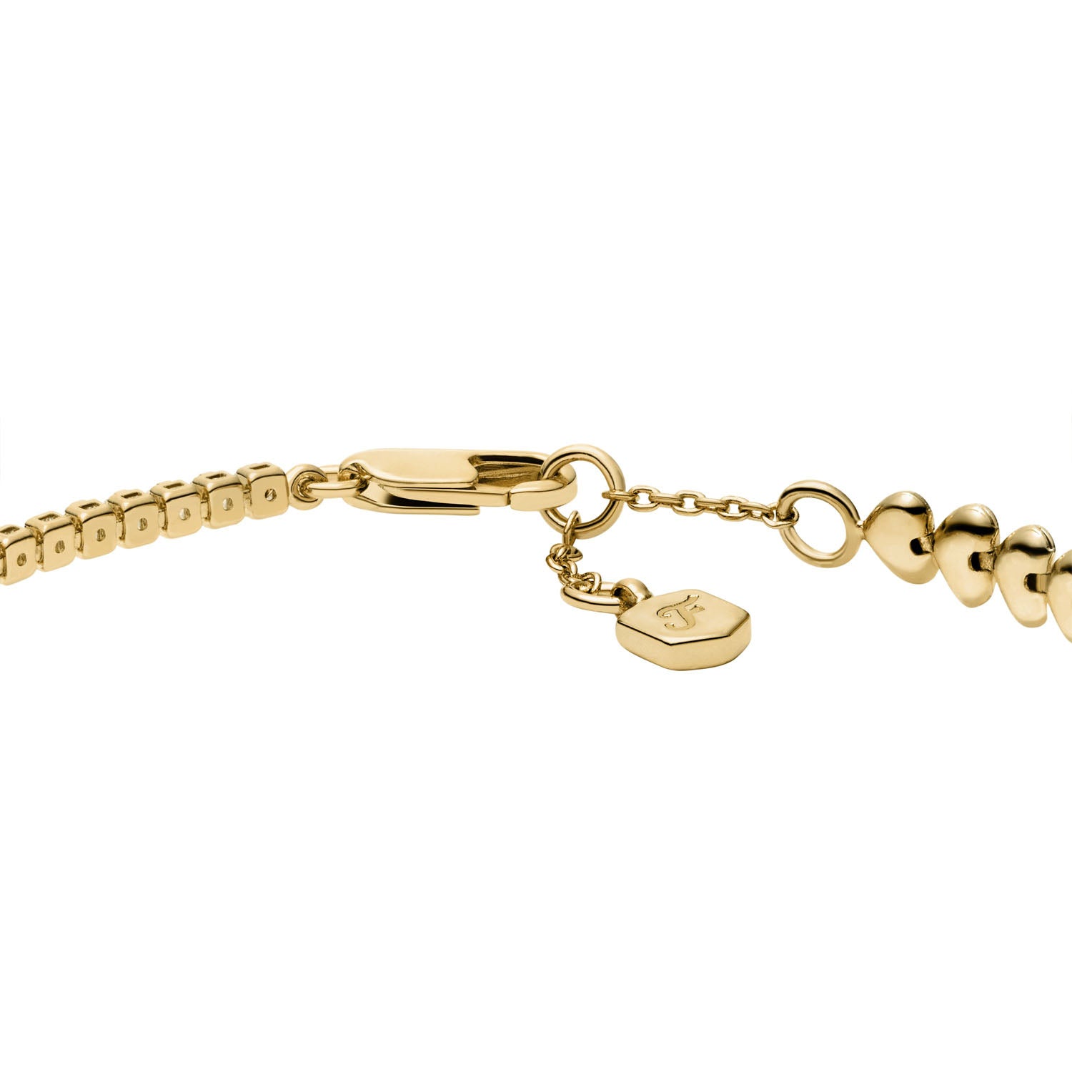 Fossil Sutton Love-All Herz-Glieder-Tennis Armband