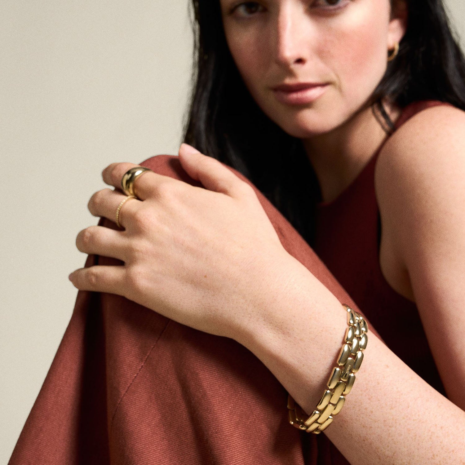 Fossil Armband Arden Watch Links Edelstahl goldfarben