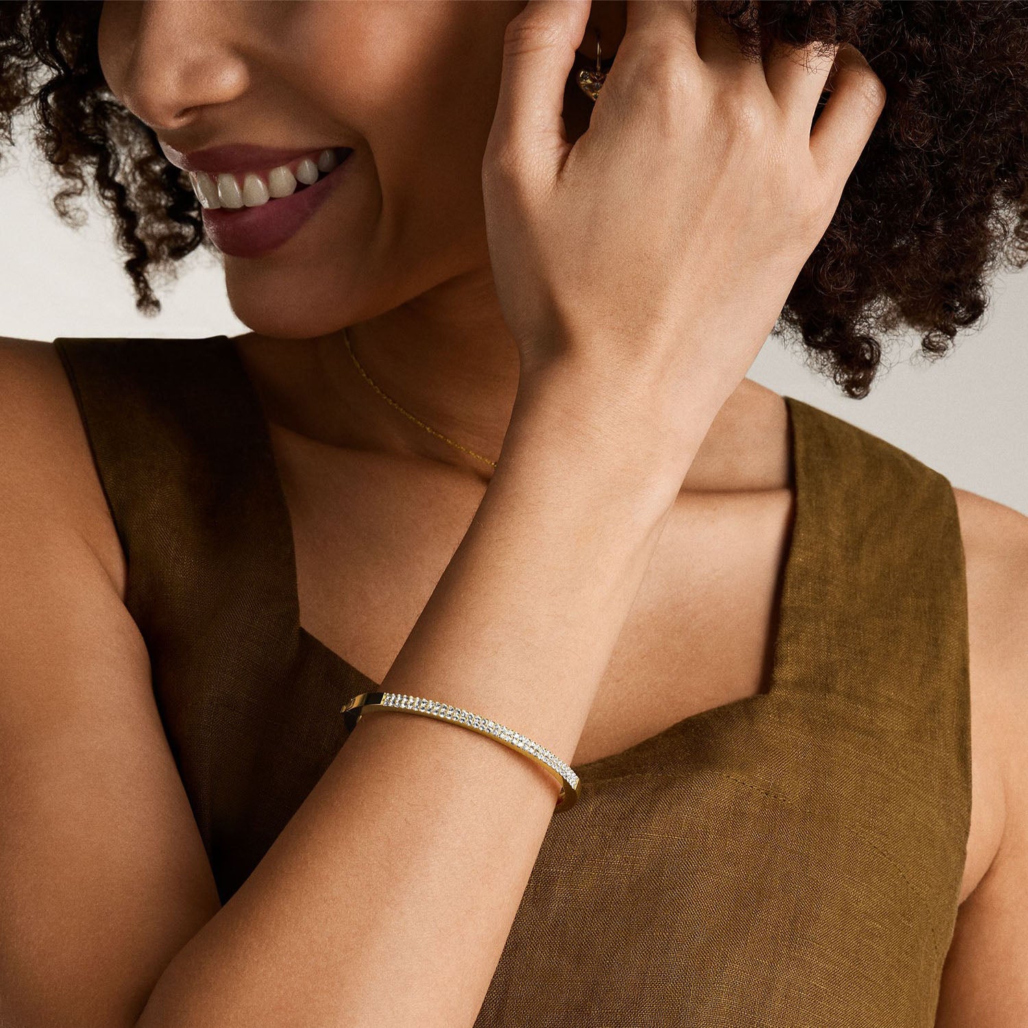 Fossil Armreif Pave Glitz