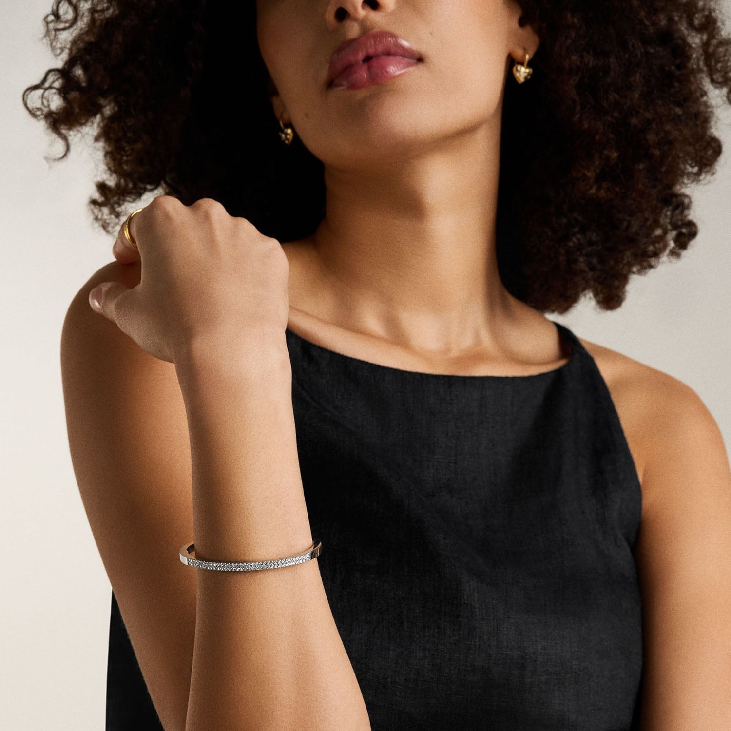 Fossil Armreif Pave Glitz
