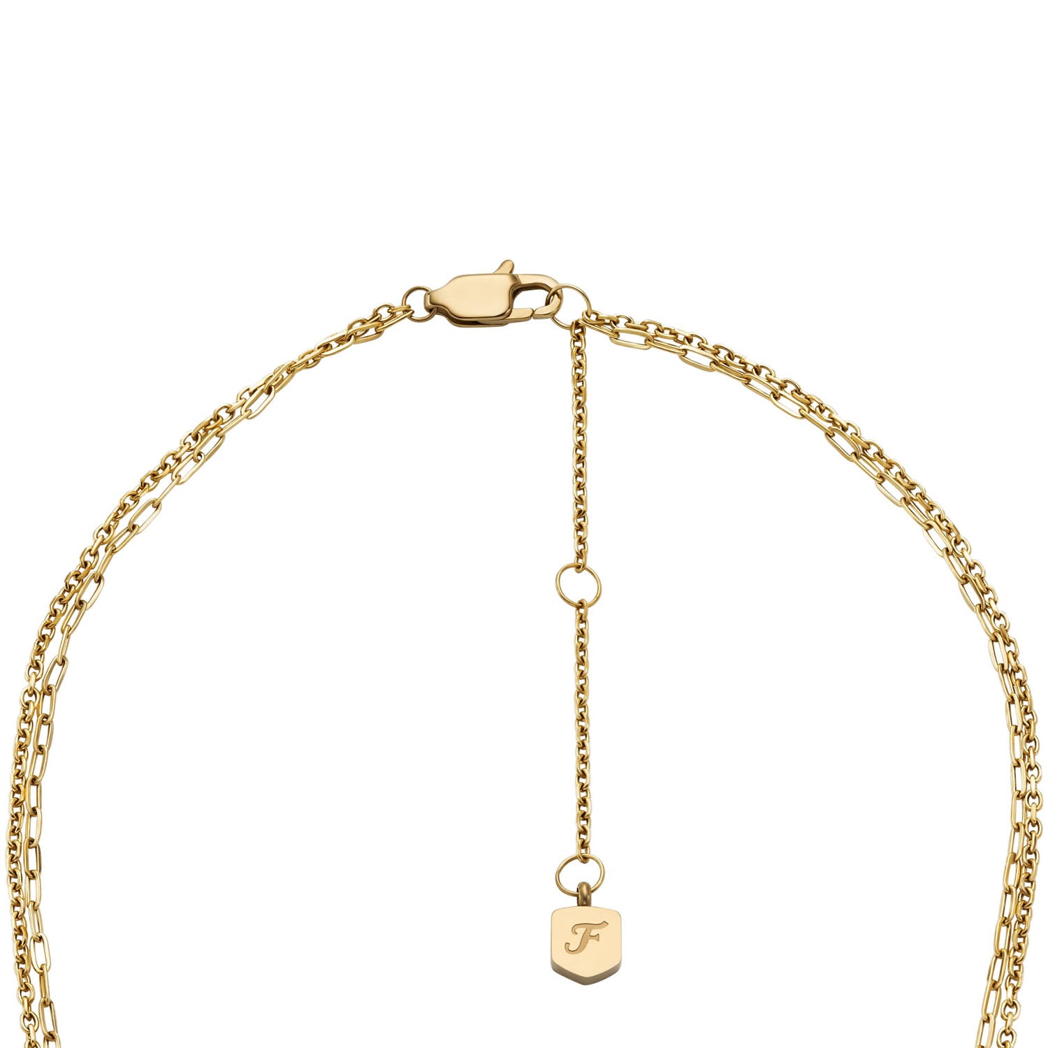 Fossil mehrreihige Damen Halskette Ellis Shaky Glitz