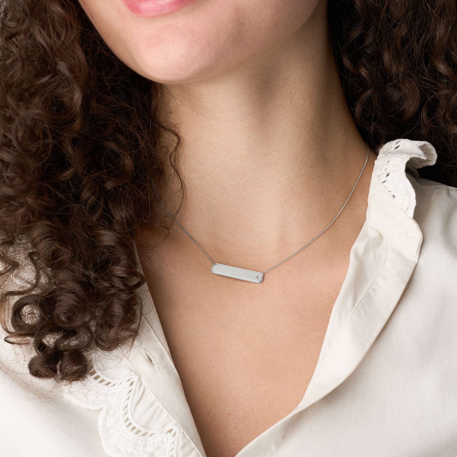 Fossil Damen Halskette Sadie Engravables