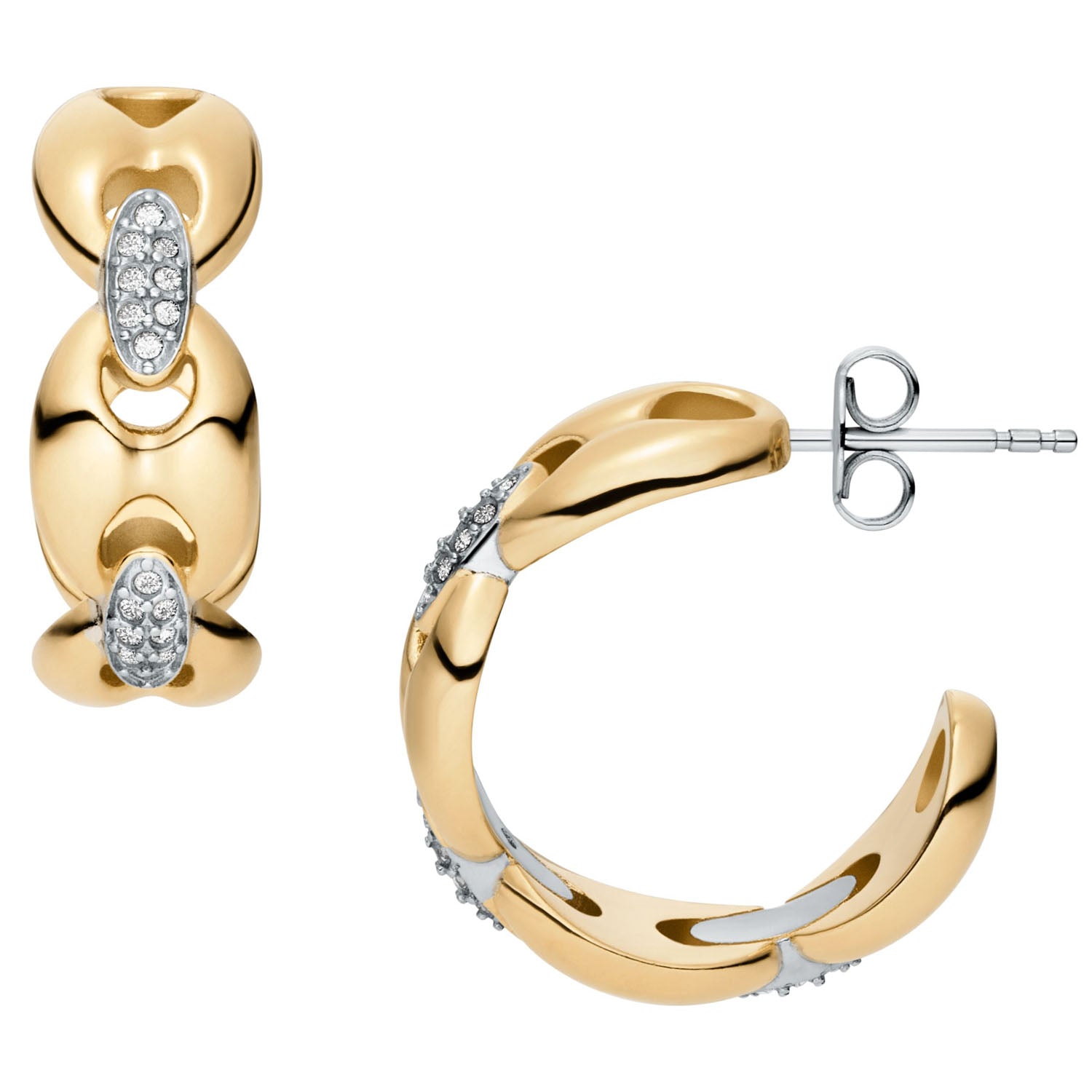 Fossil Ohrringe Heritage D-LINK Glitz