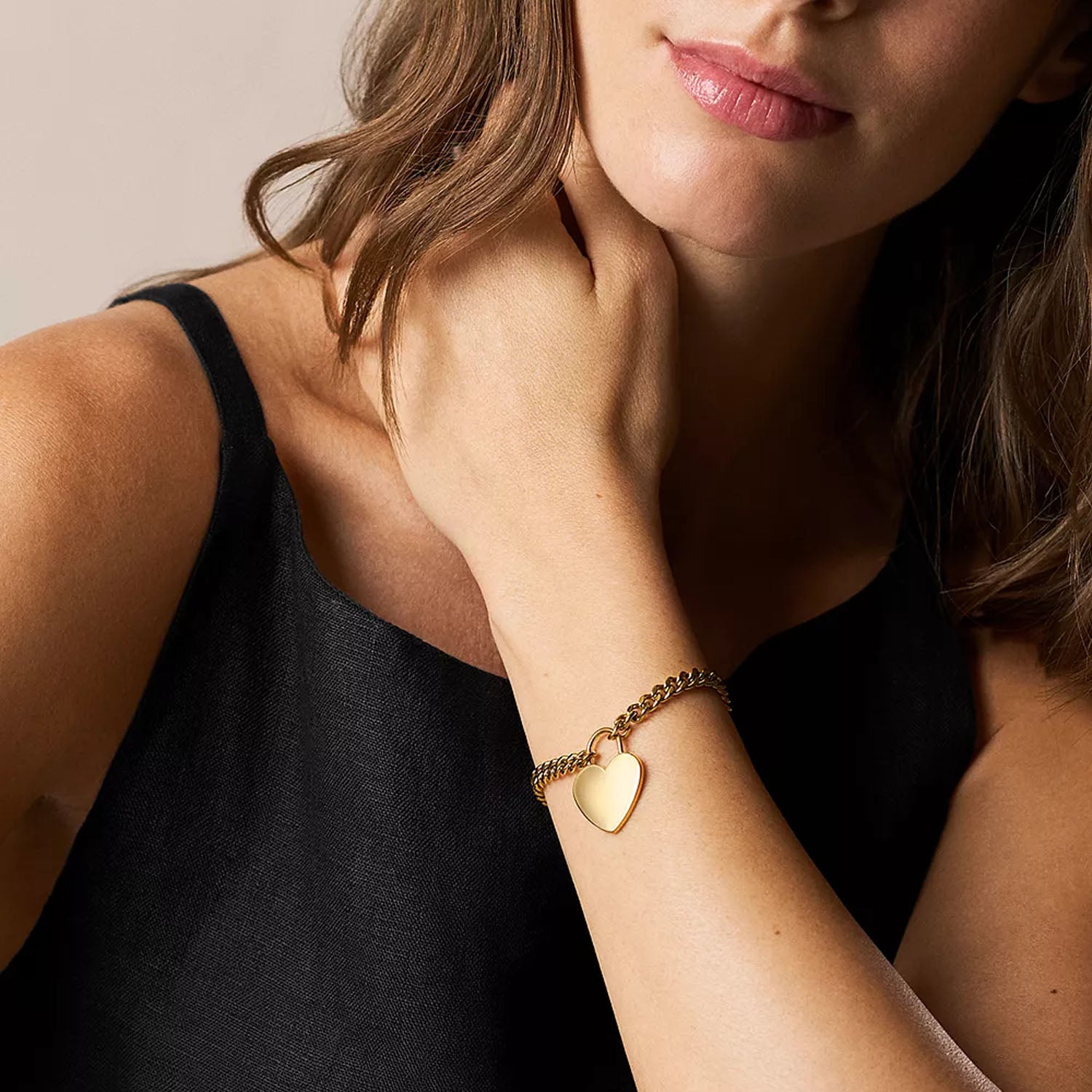 Fossil Sutton Damen Armband mit Herzanhänger